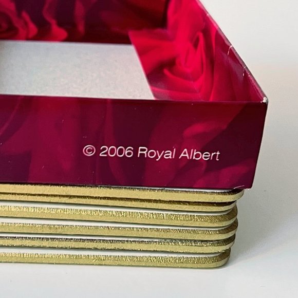✨2/$80, 3/$110✨Royal Albert Lady Carlyle Cork back Coasters - Set of 6, Y2K. - Picture 10 of 11